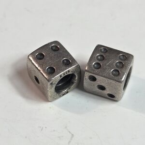 retired pandora sterling silver lucky dice die charms 2pc marked s925 ale
